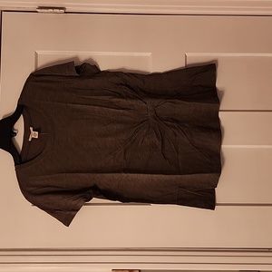 NWT. Westbound. Olive Green faux wrap short sleeve top. XL